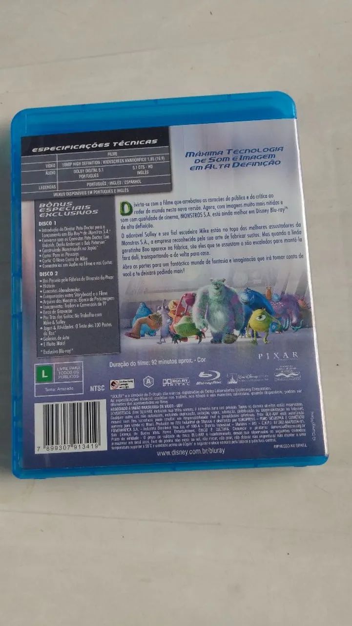 Filme bluray duplo original monstros S. A.  - Foto 2