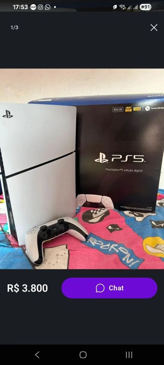 Ps5 Slim Versão Digital  - Foto 3