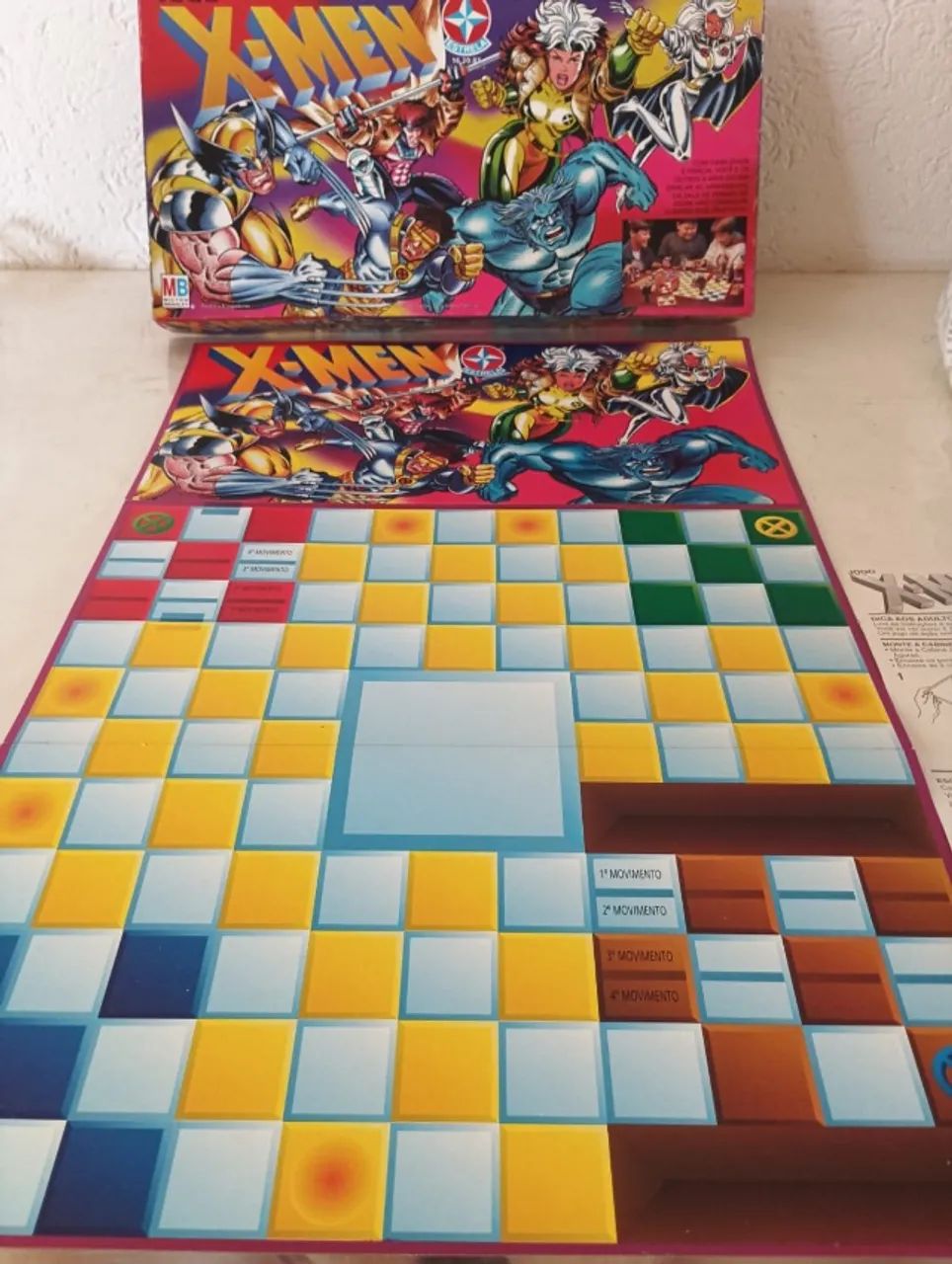 Jogo de tabuleiro X-MEN Estrela anos 90