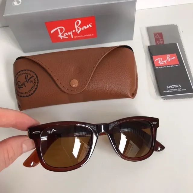 óculos de sol ray ban wayfarer brow - Foto 5