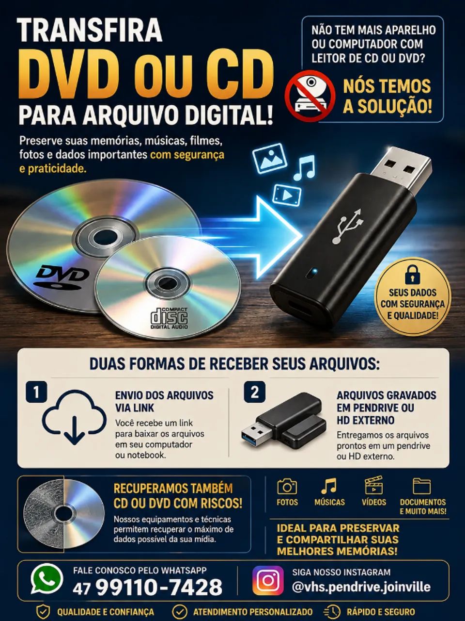 Transferência de DVD ou CD - Foto 2