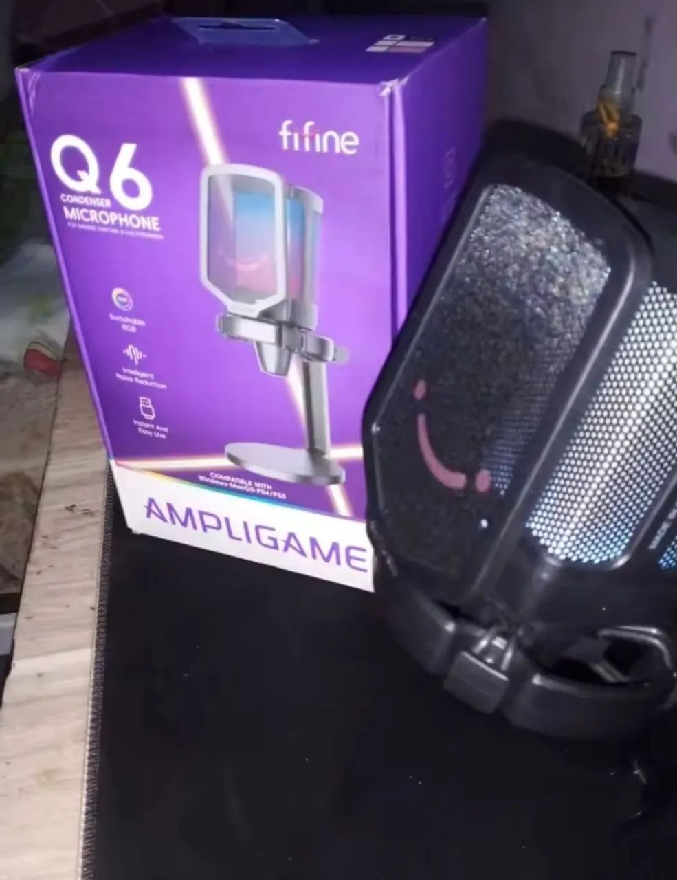 Microfone Fifine Ampligame Q6 lacrado - Foto 3
