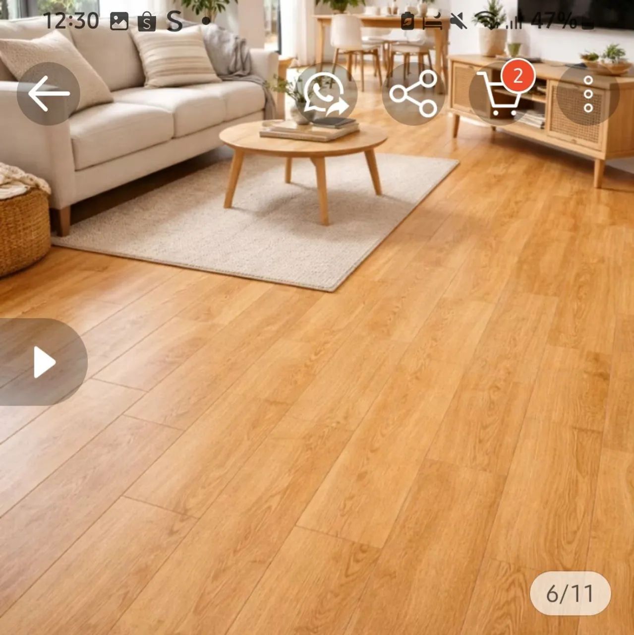 Piso adesivo 2caixas