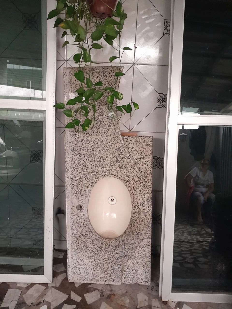 Bancada de granito verde Ubatuba.