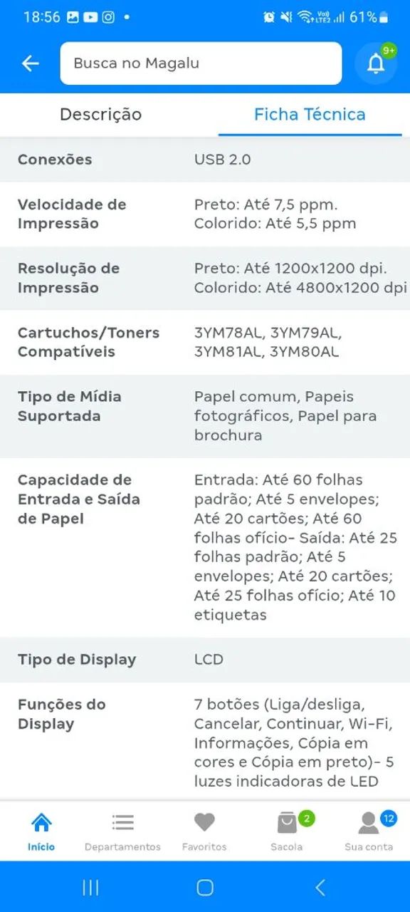Impressora HP semi nova - Foto 4