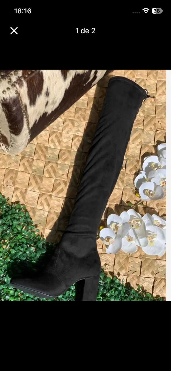 : ? Bota Over the Knee 