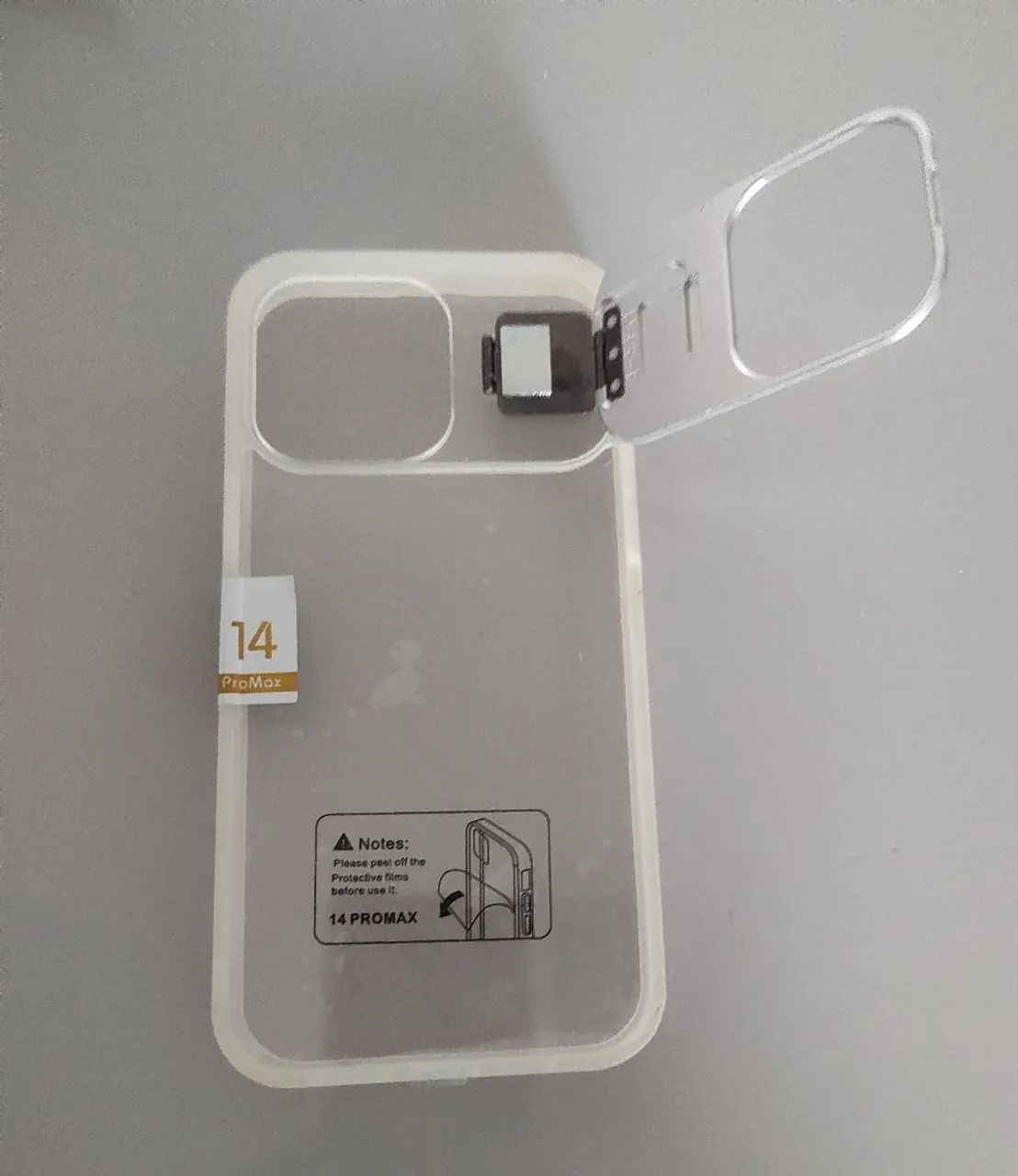 capinha transparente para iPhone 14 Pro Max (6,7"), com proteção elevada para as câmeras