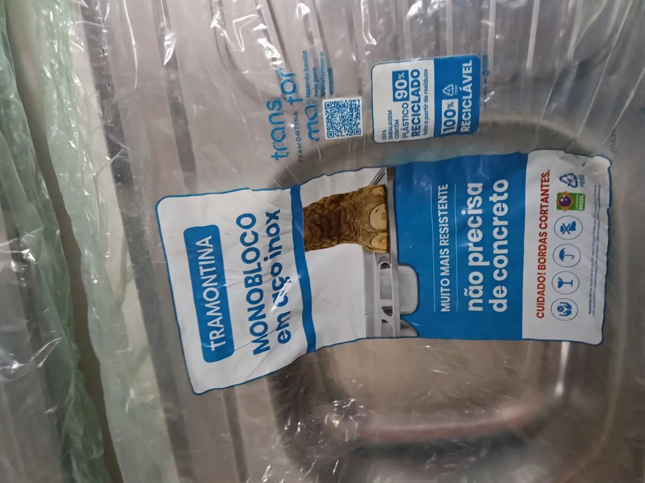 Pia Tramontina em aço inox  - Foto 3