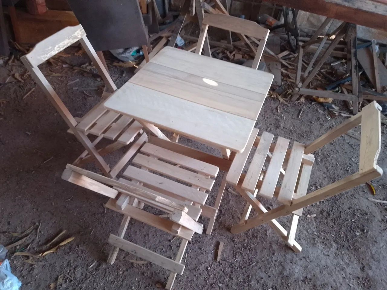 Jogo de mesa dobrável  - Foto 2