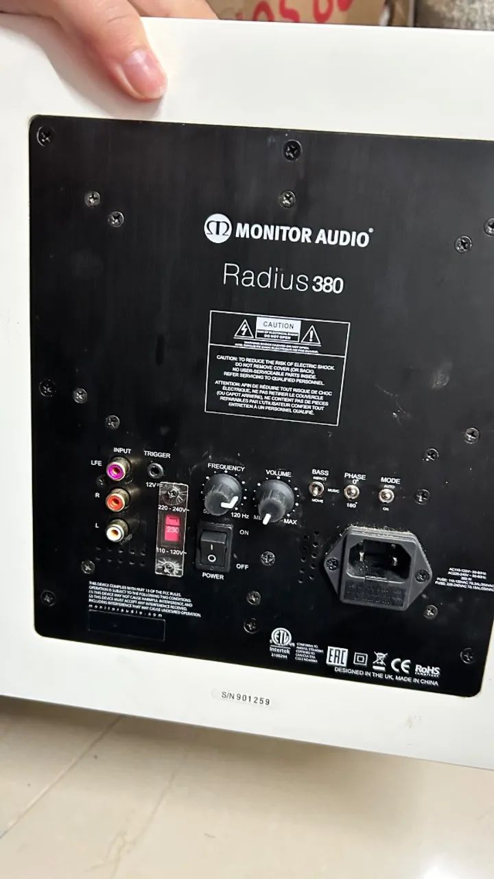 Monitor áudio RADIUS 380 - Foto 4