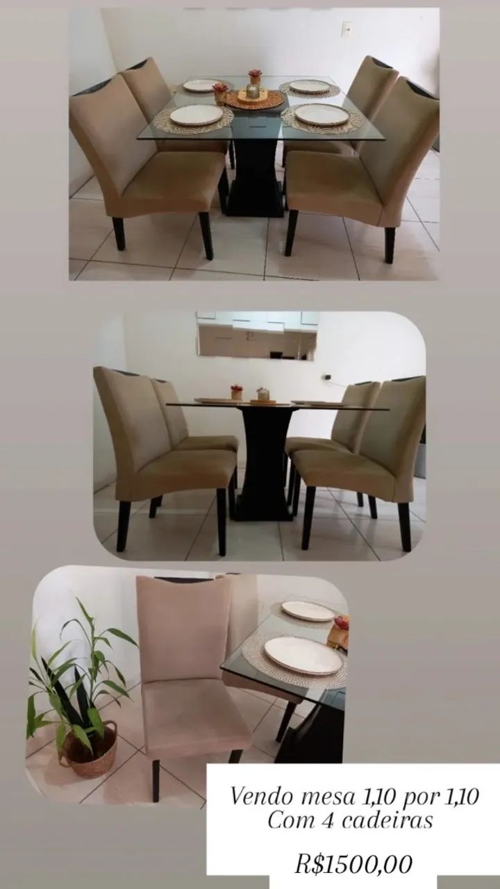 Mesa de jantar pra sala