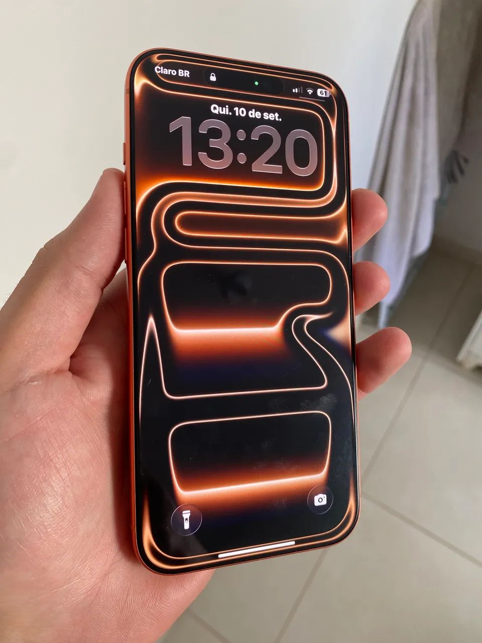 iPhone 17 Pro Max 256GB Laranja semi novo impecável - Foto 3