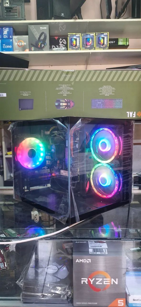 Cpu i5 8gb ram ssd 128 / teclado e mouse 