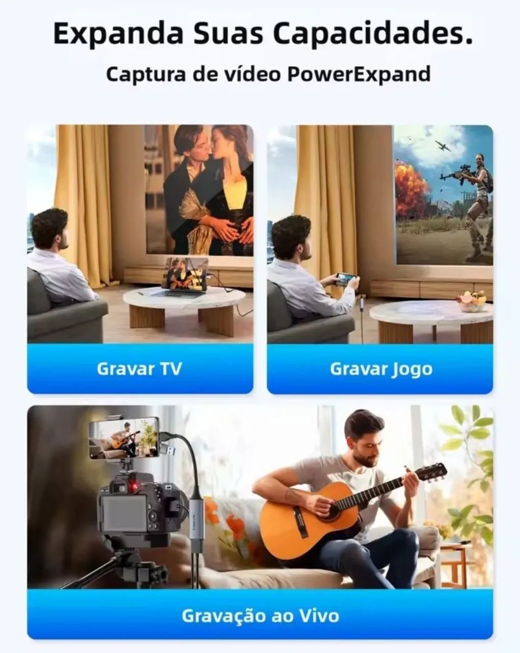 Placa de captura HDMI vídeo USB-C  - Foto 3