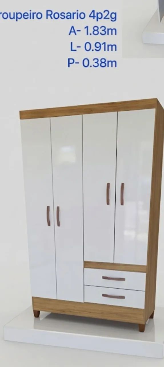 Guarda roupas solteiro com divisórias  - Foto 3