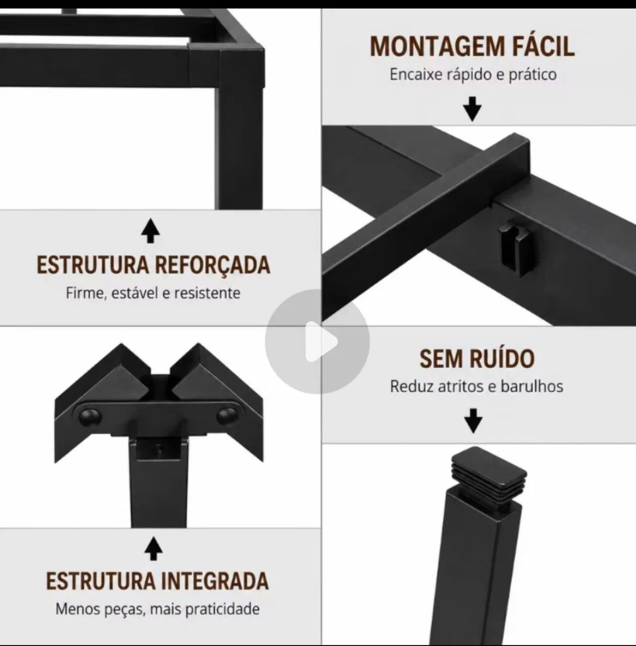 Cama solteiro nova de metal - Foto 3
