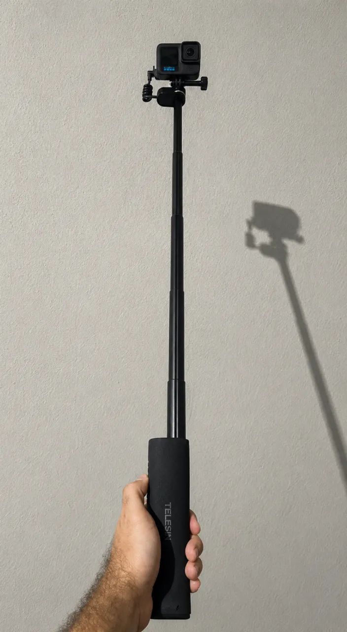 Telesin 10.000mAh 18W Turbo/Bastão extensor Com Bateria/Sua Gopro com até 7 horas bateria - Foto 2