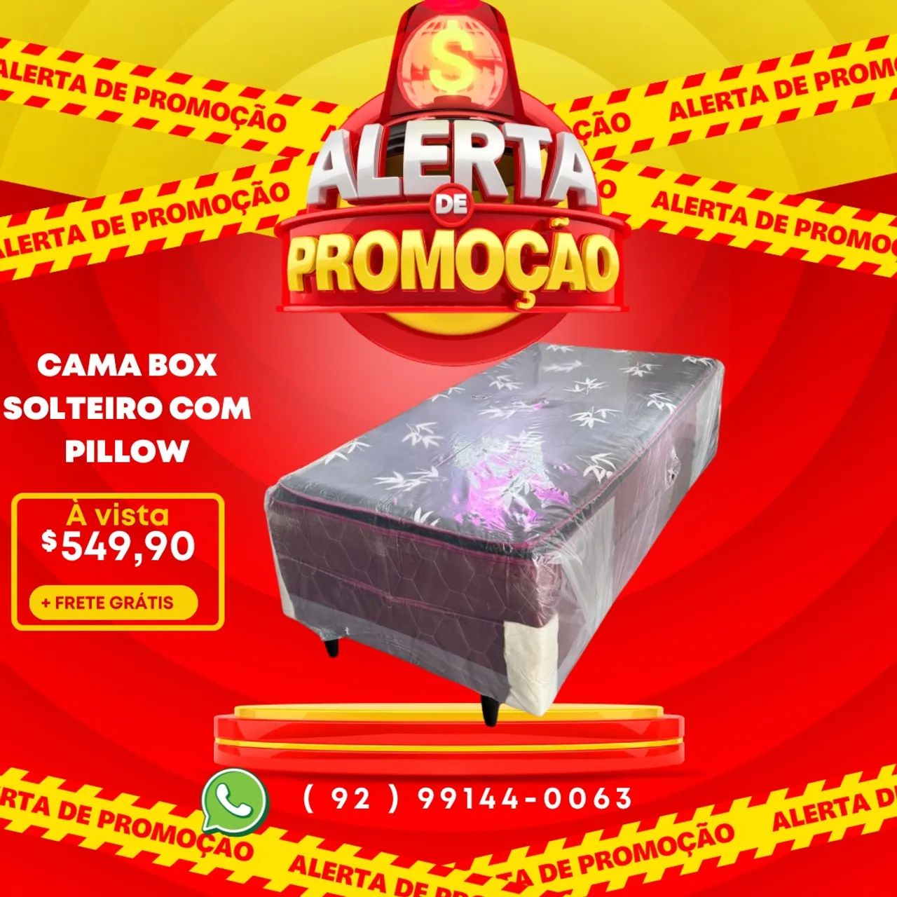Cama box solteiro com pillow top