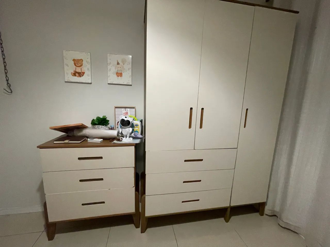 Guarda roupa + cômoda infantil 
