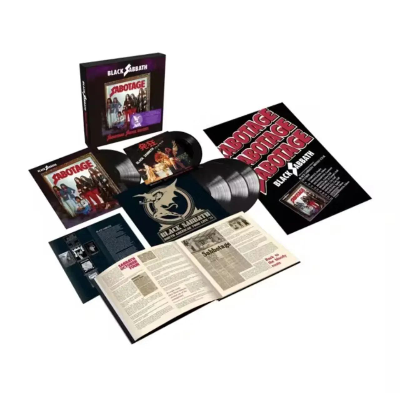Box Black Sabbath - Sabotage (4LP+7