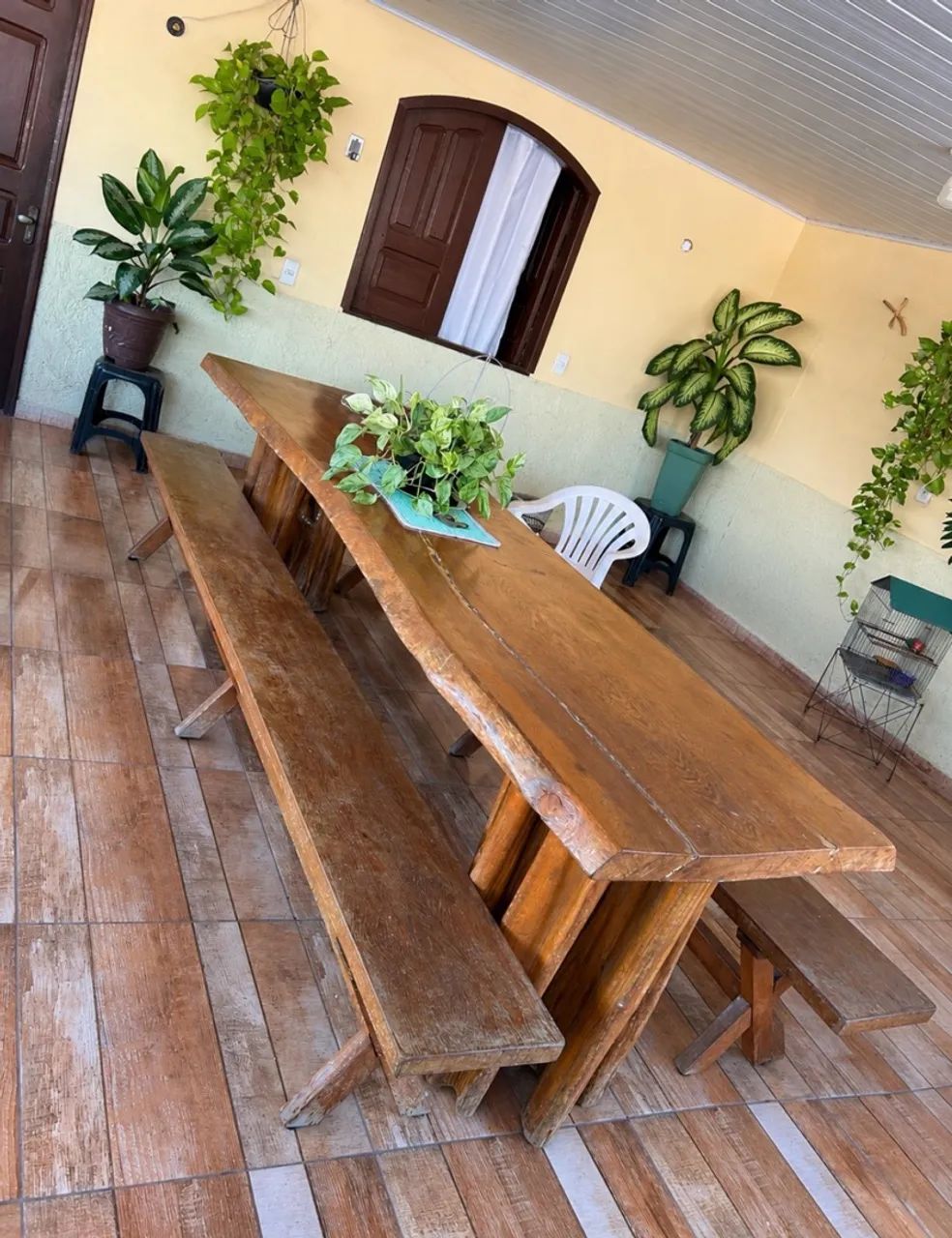 Mesa rústica 