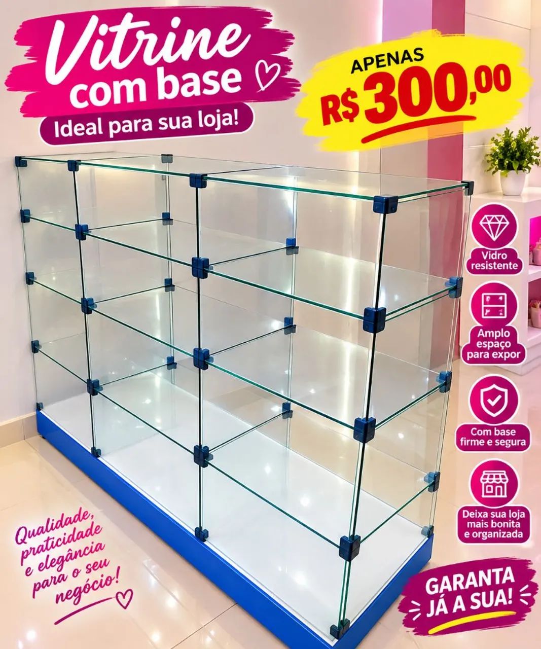Vitrine para loja 