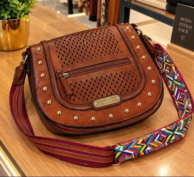 Bolsa couro sintético 