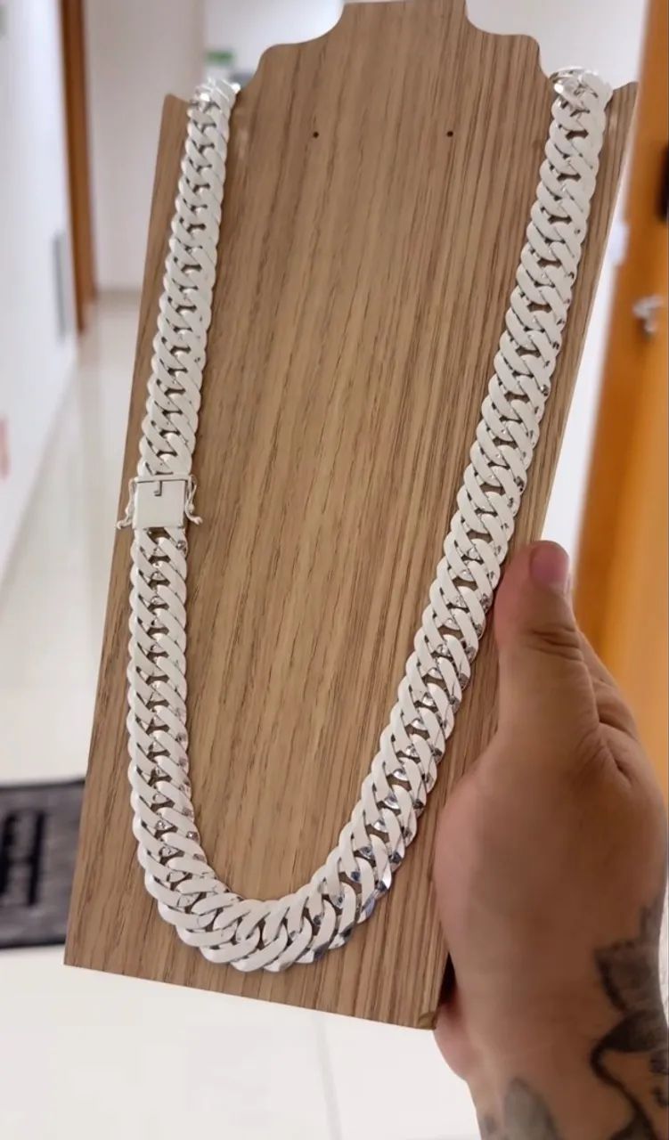 CORRENTE DE PRATA MASCULINA  - Foto 4