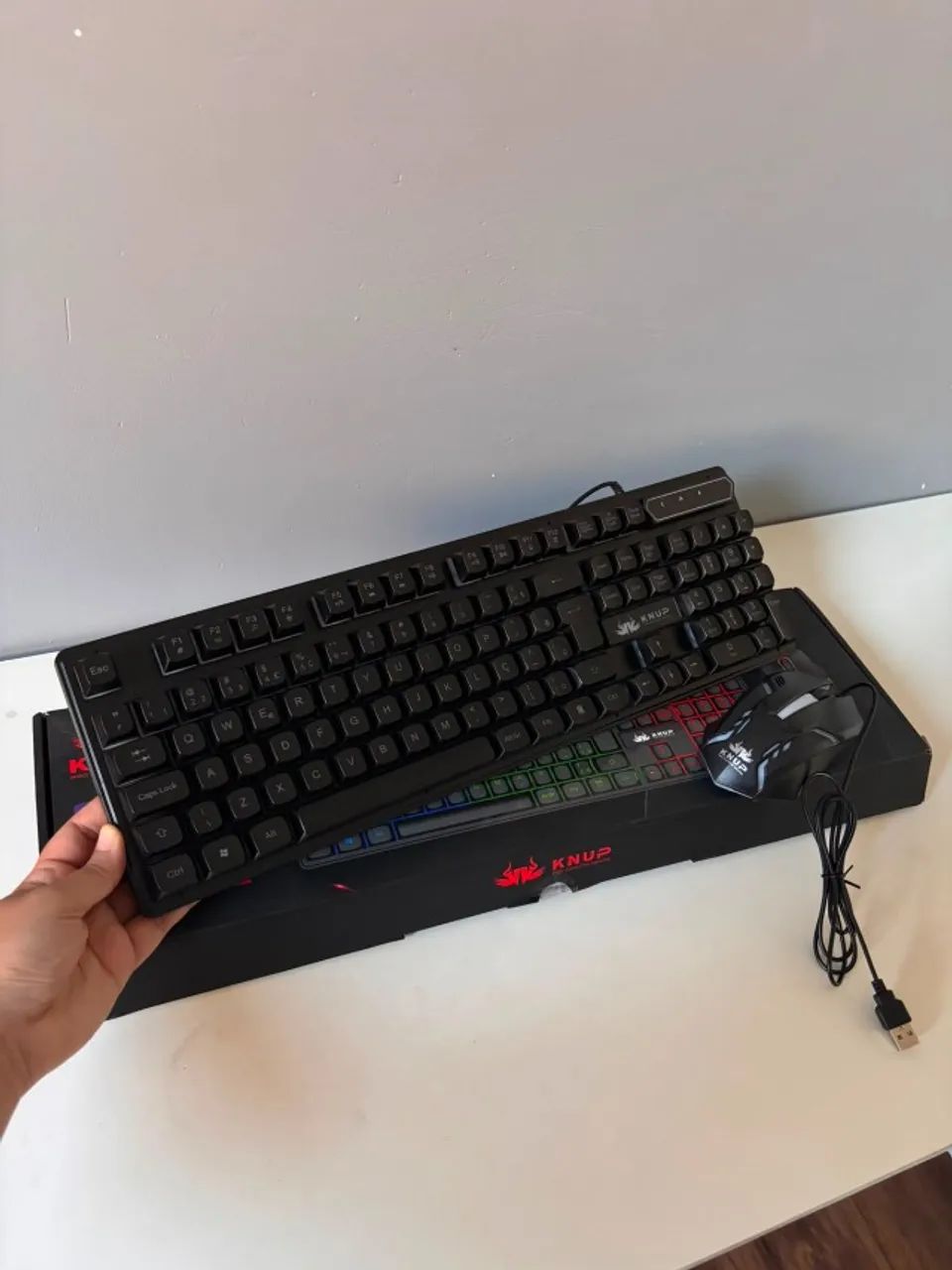 KIT TECLADO E MOUSE GAMER - Foto 4