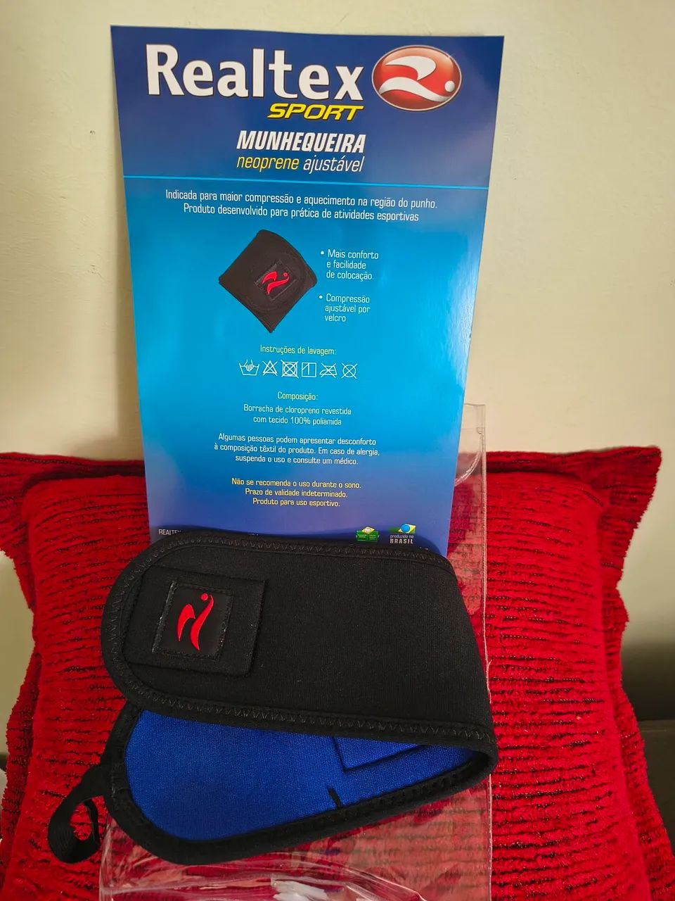 Munhequeira Neoprene Realtex Ajustável - Foto 2