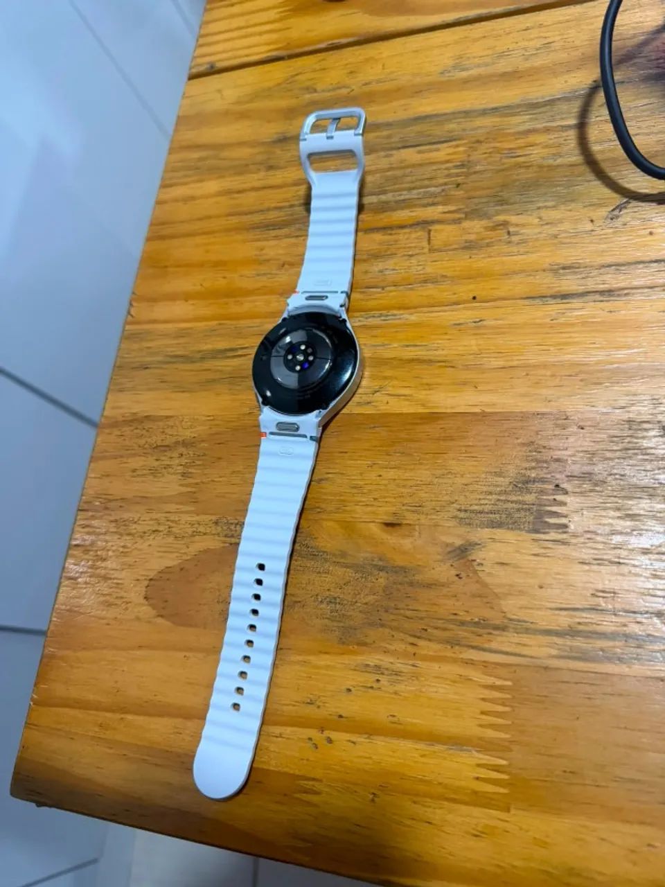 Samsung Galaxy Watch Watch 7 de 44 mm e 1,47 polegadas com Pulseira FKM Cor Prata - Foto 4