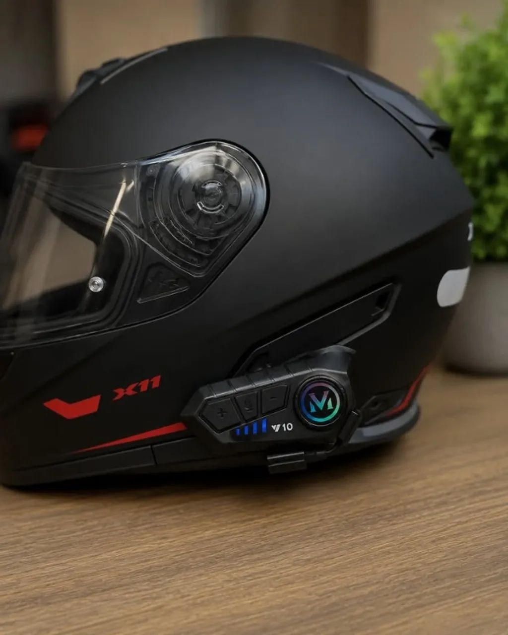 Intercomunicador de Capacete Bluetooth + Microfone - Foto 3