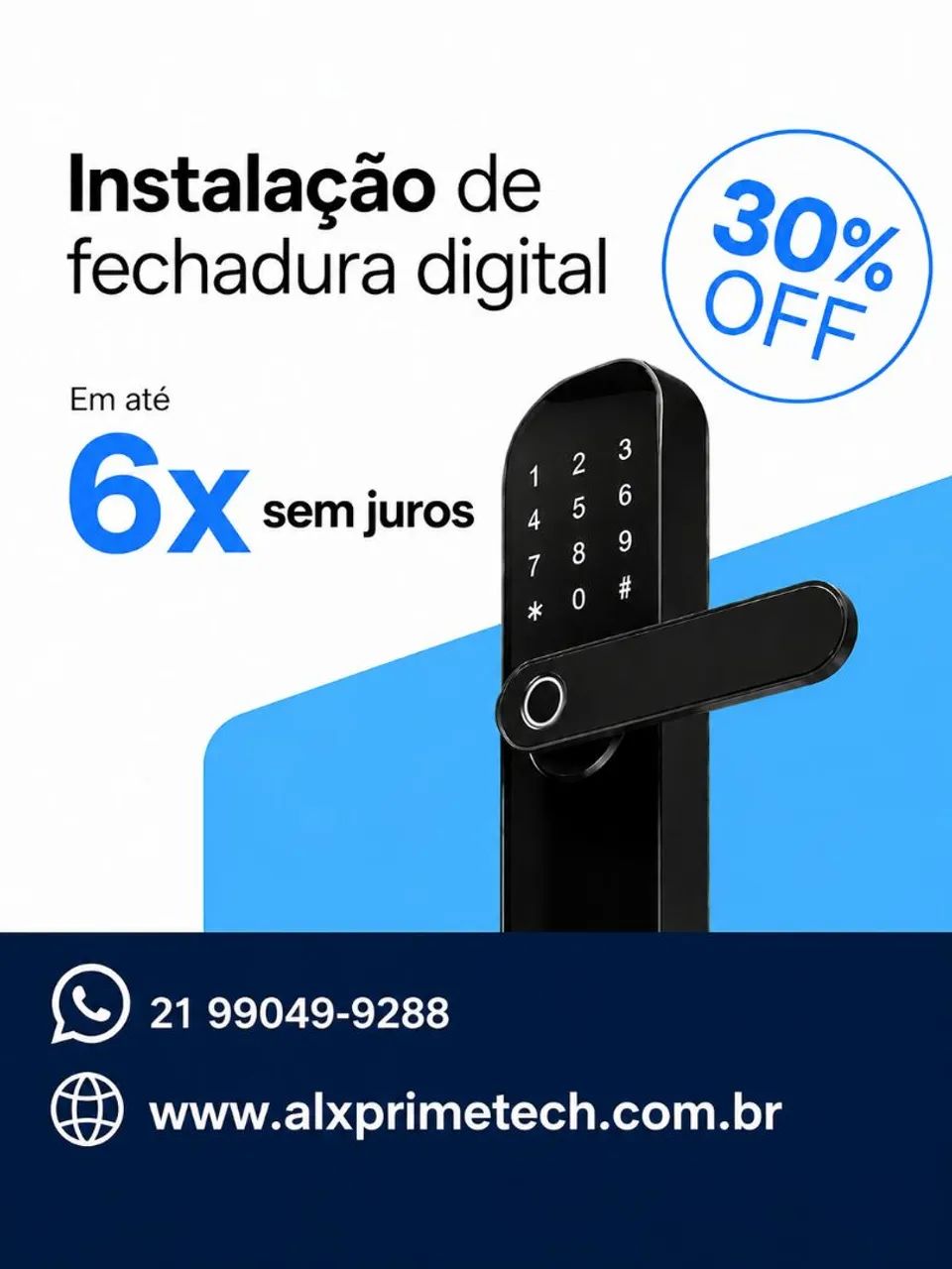 Instalação fechadura eletrônica.