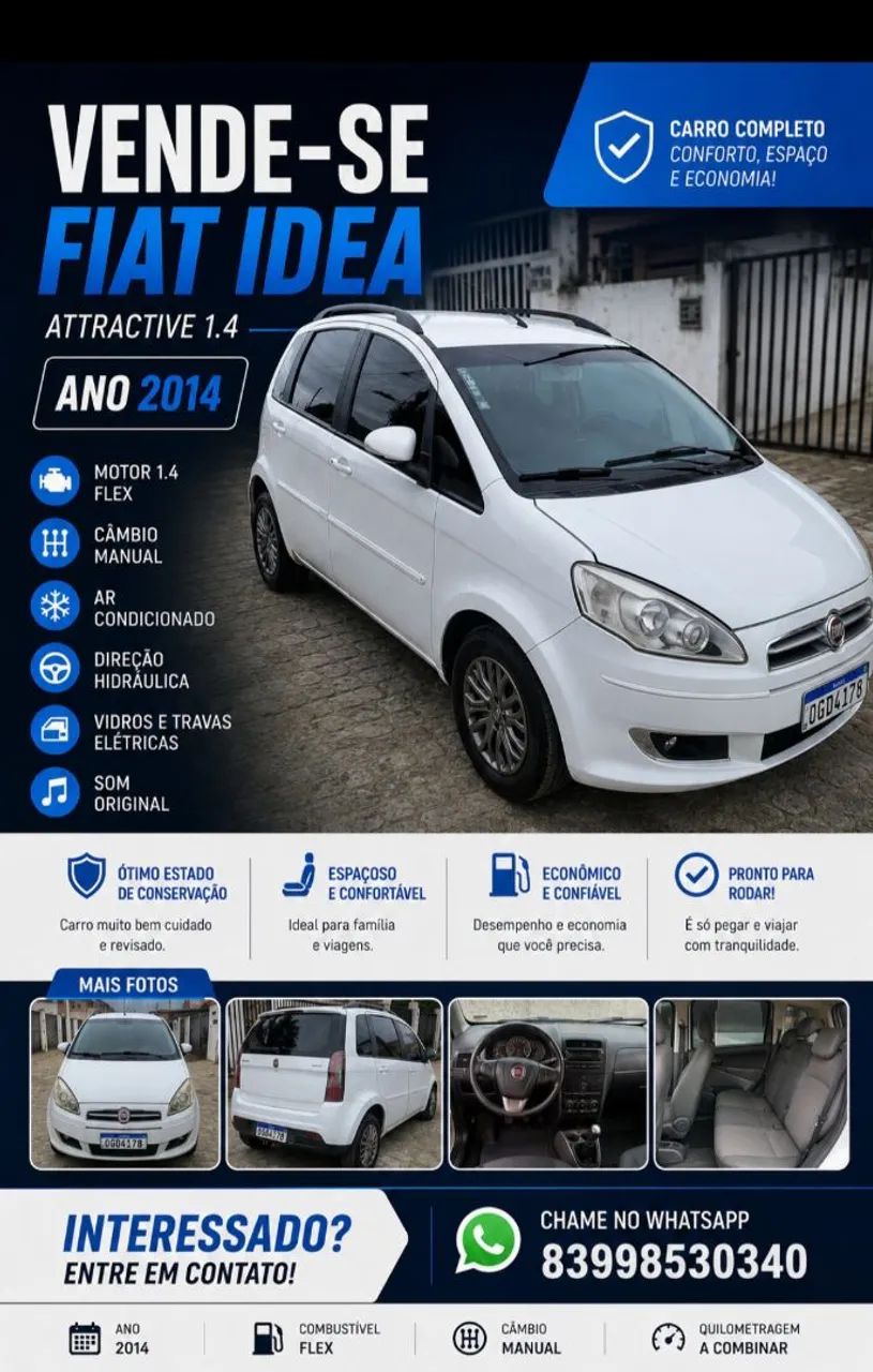 Fiat Idea Attractive 1.4 Fire Flex 8V 5P 2014