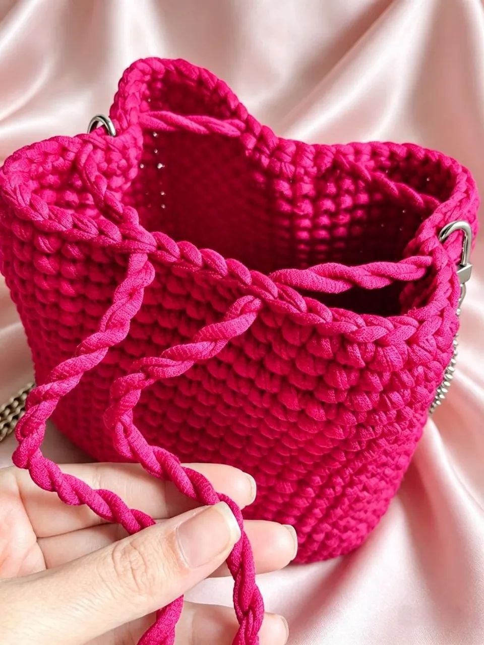 Bolsa tipo saco pink - Foto 3