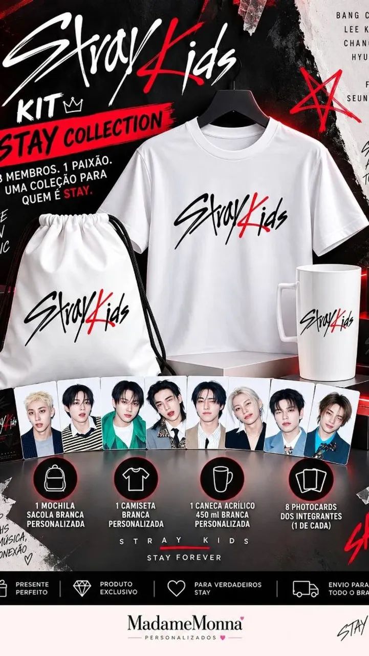 KIT STRAY KIDS ? STAY COLLECTION. - Hobbies e coleções - Conjunto