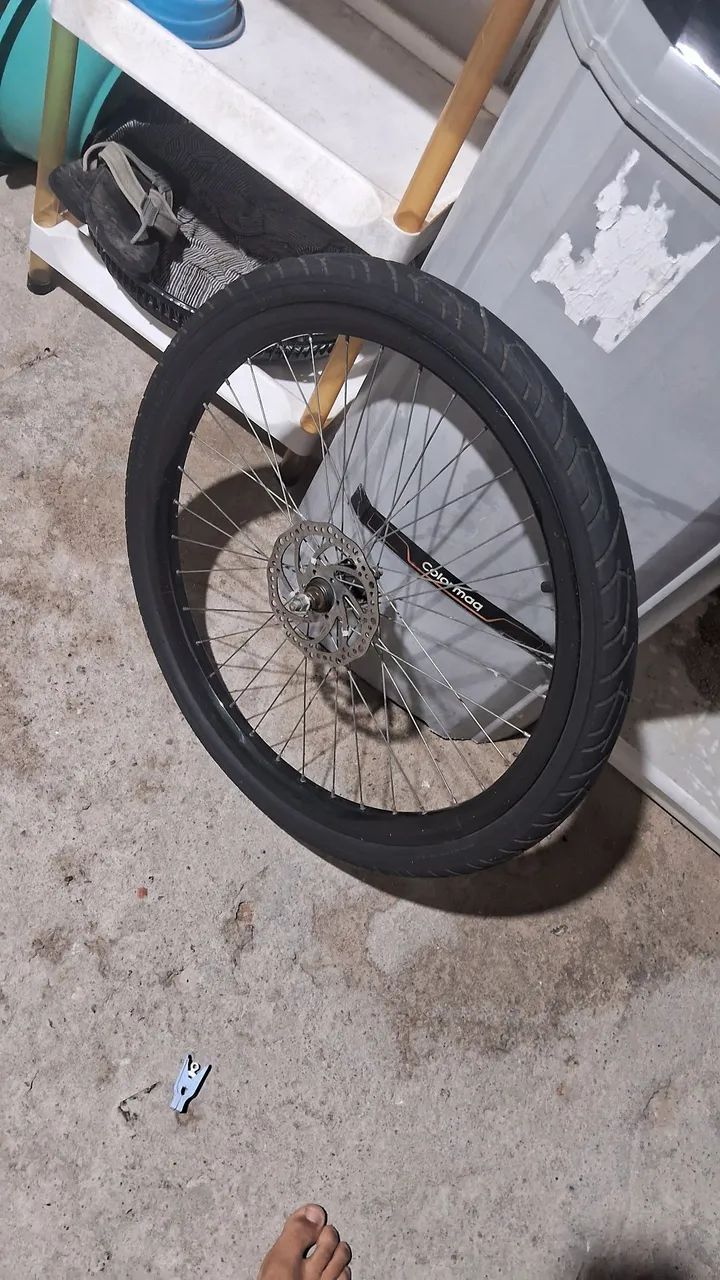 Roda de bicicleta frontal aro 26  - Foto 2