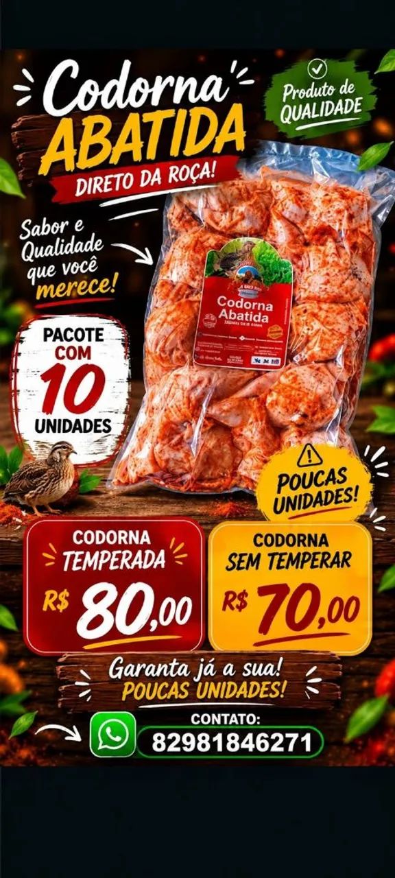 CODORNA,TUDO EM CODORNA ! 