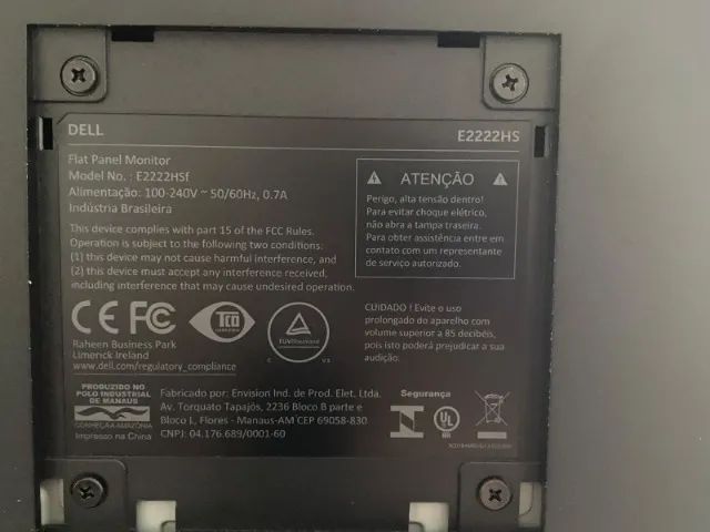 Monitor Dell 22" E2222HSF Full HD ? com ajuste de altura e som integrado - Foto 3
