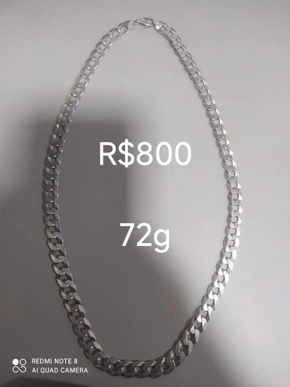 Relógio e Cordão de Prata - Foto 2