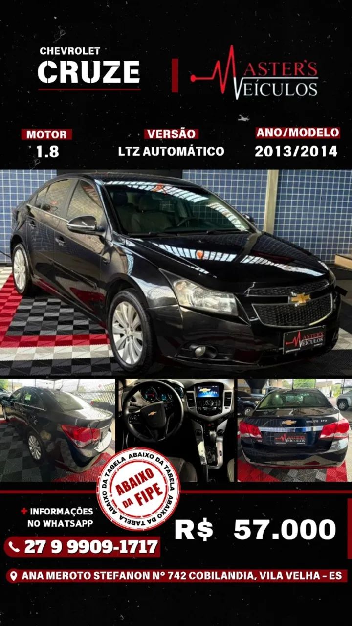 Chevrolet Cruze CRUZE LTZ 1.8 16V FlexPower 4p Aut. 2014