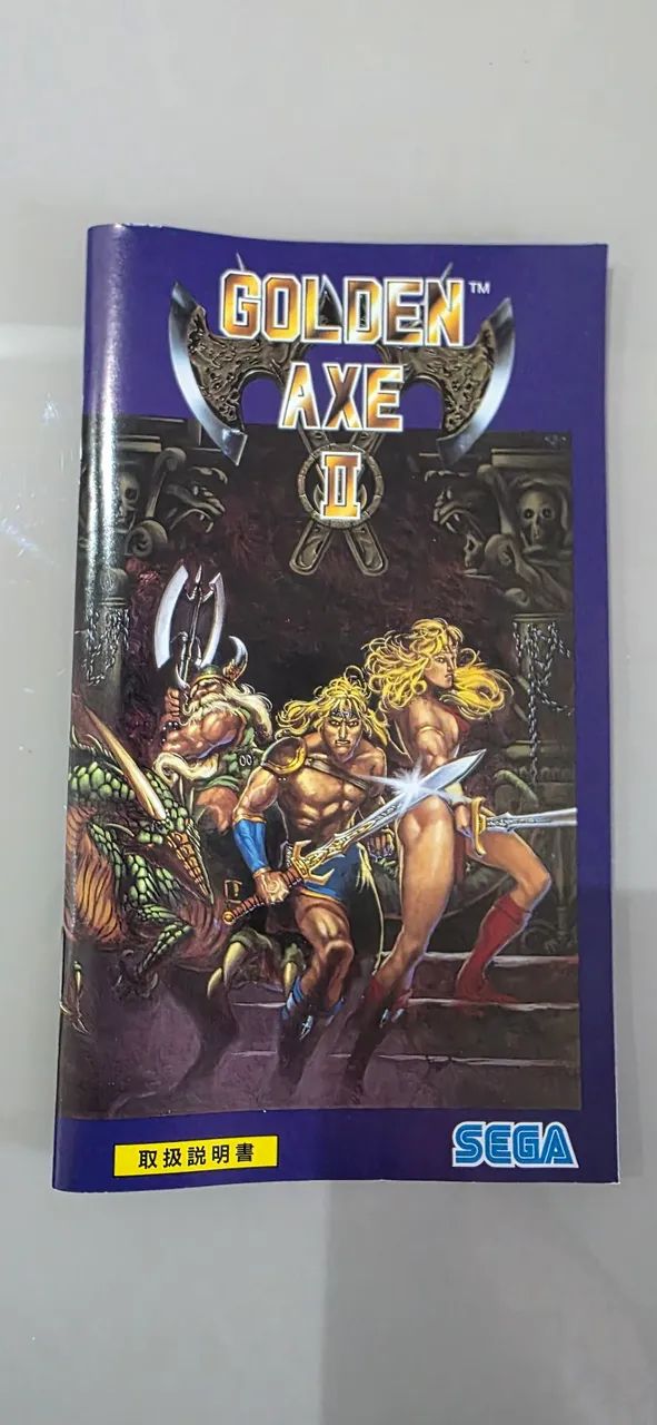 Golden Axe 2 Mega Drive Japonês CIB Completo Original Sega - Jogos