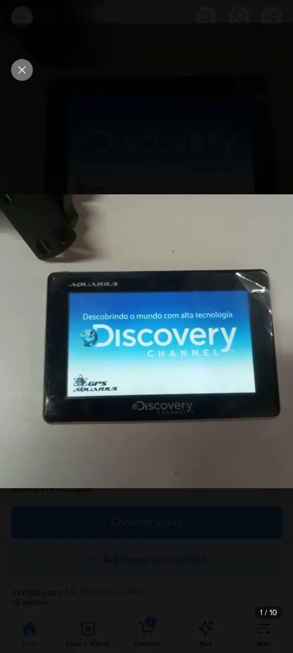 GPS Discovery 7 polegadas TV Digital, Veicular 