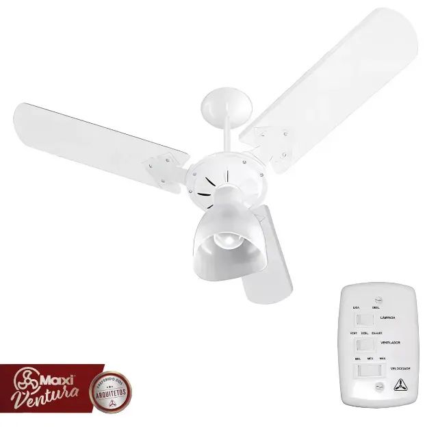 VENTILADOR TETO NEW MAXI VENTURA 110V COM 3 PÁS FUNÇÃO INVERTER E 3 VELOCIDADES