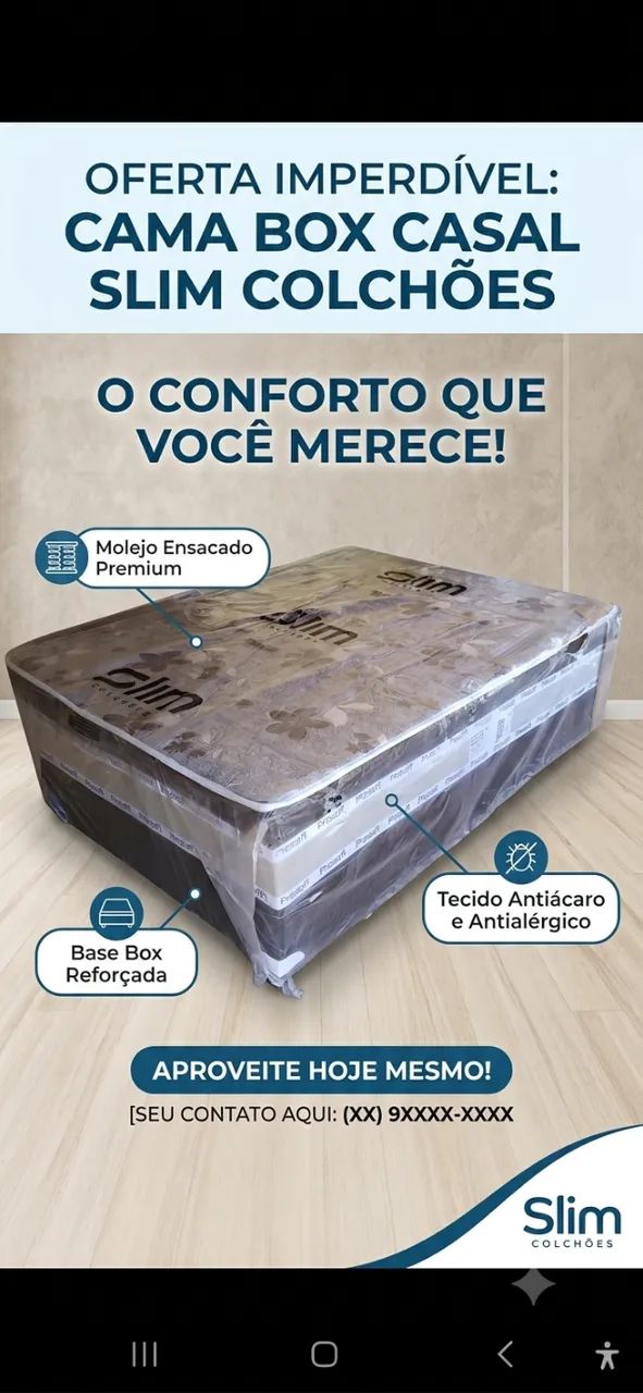cama box. promoção 