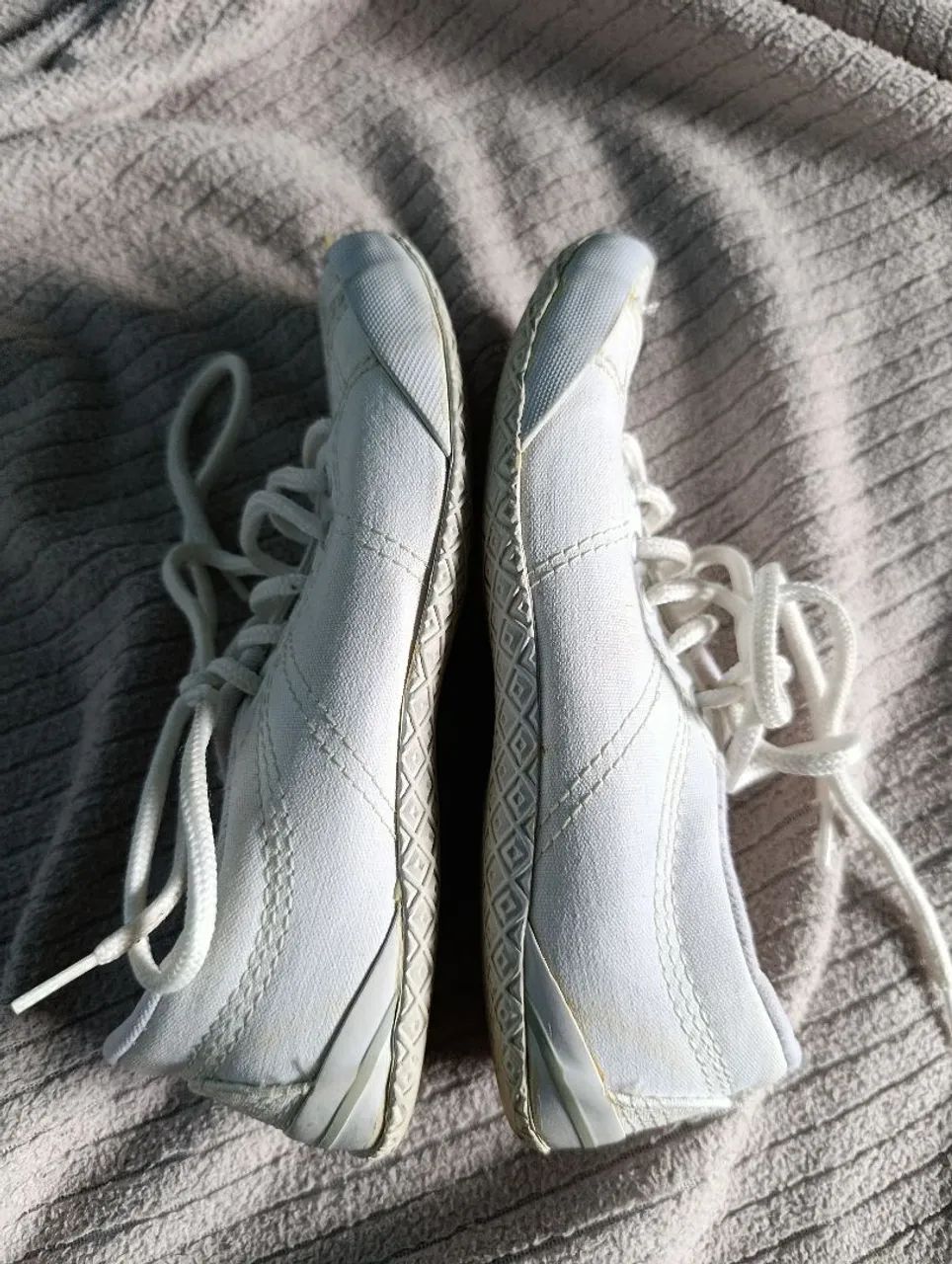 All star converse branco em tecido grosso  - Foto 3
