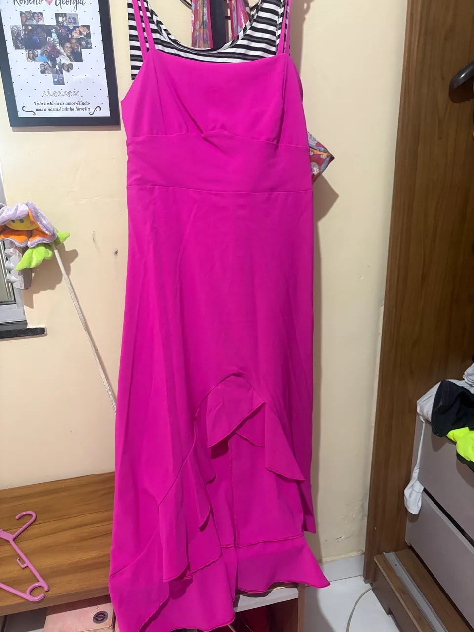 Vestido Rosa Tamanho 46