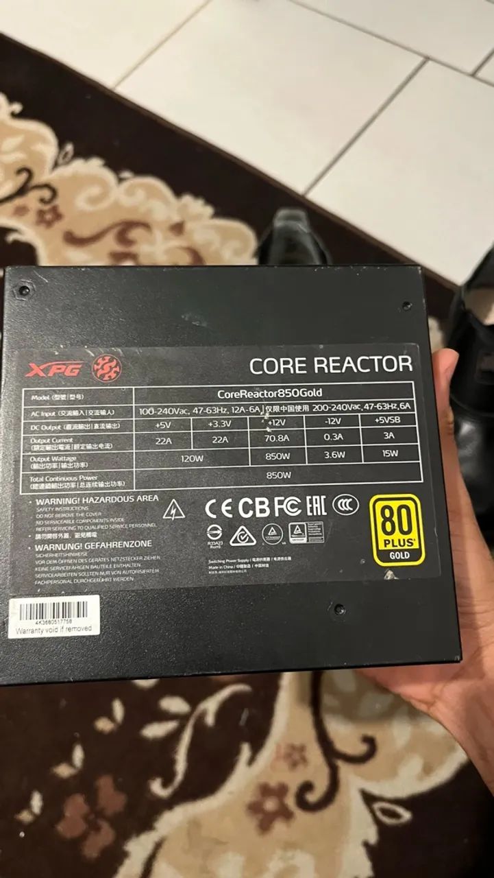 FONTE 850W XPG CORE REACTOR - Foto 3