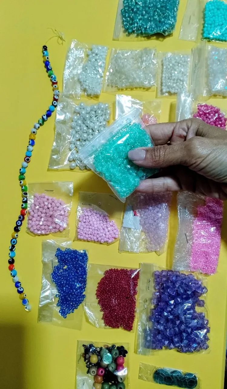 Várias miçangas para artesanato  - Foto 5