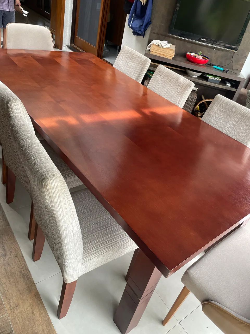 Mesa de Jantar 8 lugares com Cadeira - Foto 4